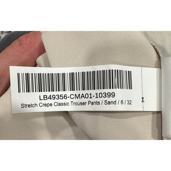 QUINCE Stretch Crepe Classic Trouser Pants Wide Leg Office Size 6 - Picture 6 of 6